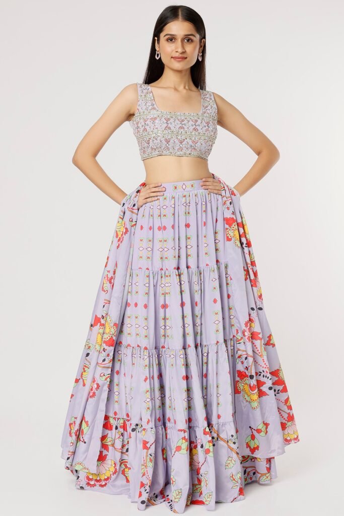 Powder Blue Sequins Embroidered Lehenga SetPOOR072218_12