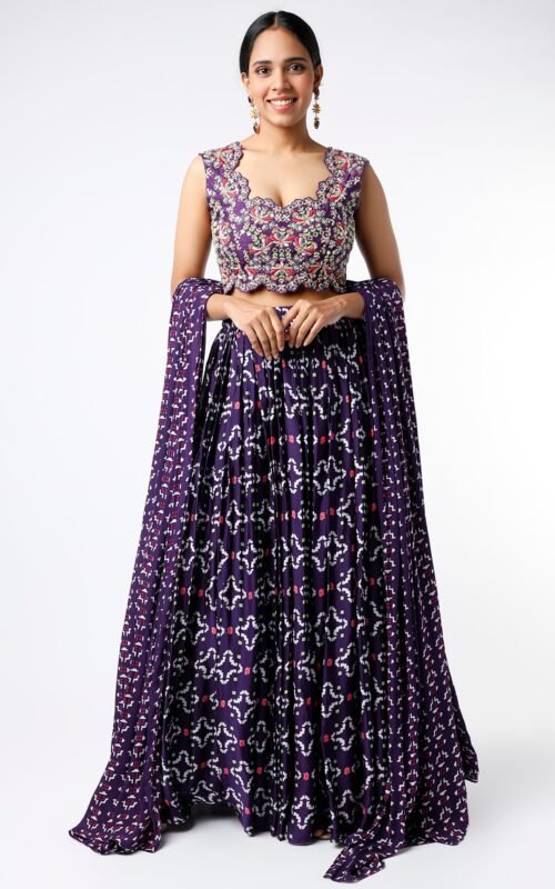 Purple Digital Printed Lehenga Set POOR072103_1