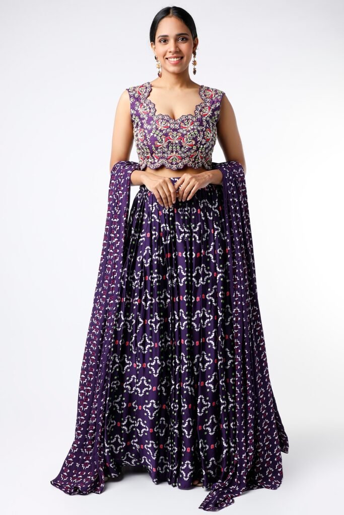 Purple Digital Printed Lehenga Set POOR072103_1